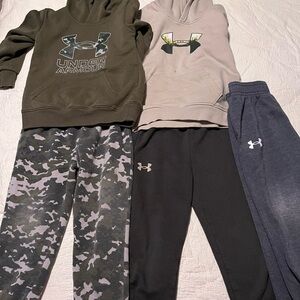 Under Armour Kids' Black and Camo Joggers